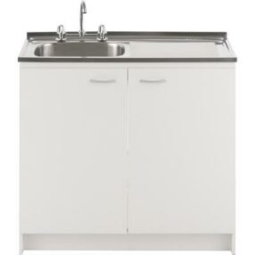 Kit Muebles De La Lavaplatos Bañoceter 100 Cemtimetros Blanco Derecho Grif