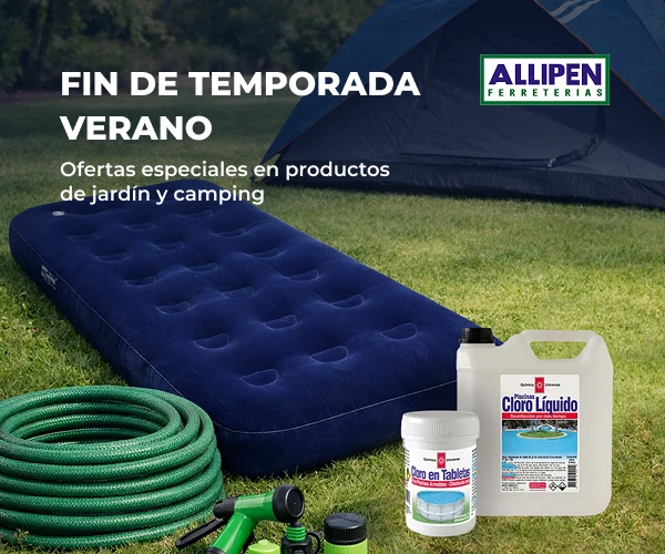 Ofertas de fin de temporada en jardinería, camping y maquinaria Allipen