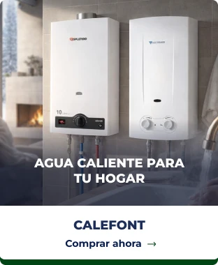 Banner de Allipén con calefones Splendid y Junkers para agua caliente en el hogar.