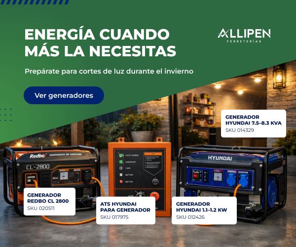 Generadores eléctricos Hyundai y Redbo para respaldo de energía en hogares, negocios y parcelas.