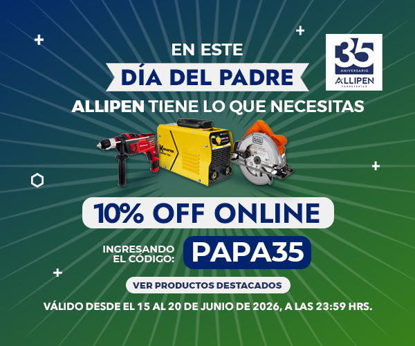 Oferta Día del Padre Allipen: herramientas eléctricas con 10% off online y código PAPA35